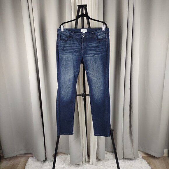 Liz Claiborne Denim - Liz Claiborne City Women's Cotton Blend Straight Leg Blue Jeans Size 12